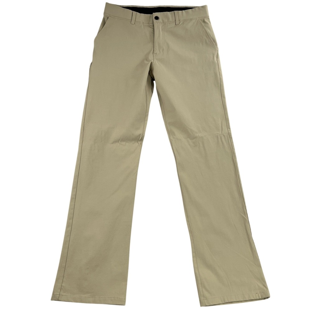 Hylete Ion V2 Chino Pant 34x36 Khaki Stretch Zip Pocket Athletic Fit Techwear
